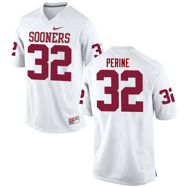 Oklahoma Sooners #32 Samaje Perine College Football Jerseys Game-White